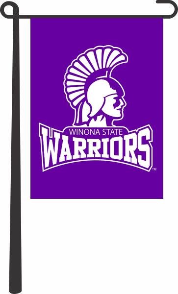 Winona State University - Warriors Garden Flag