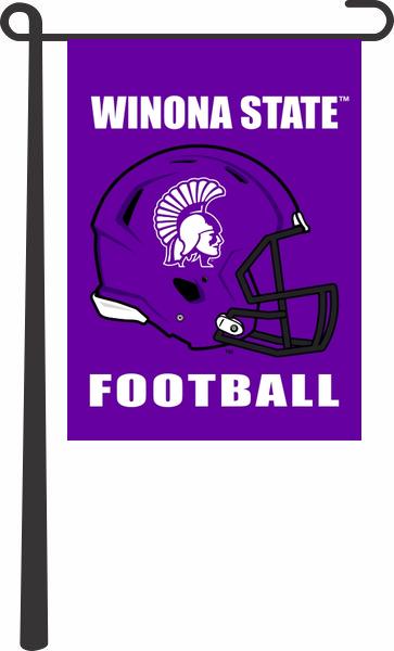 Winona State University - Warriors Football Garden Flag