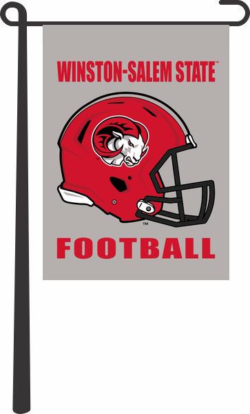 Winston-Salem State University - Rams Football Garden Flag