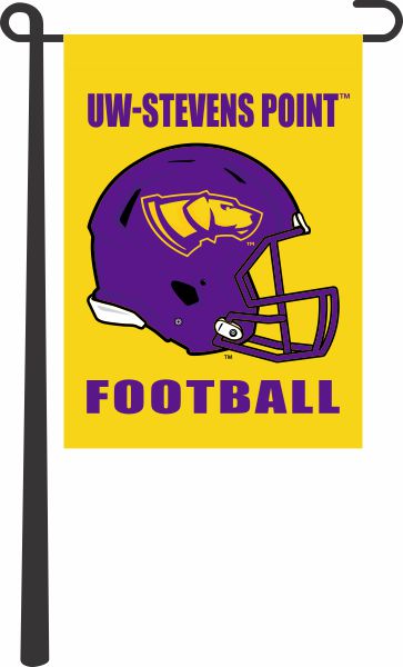University of Wisconsin-Stevens Point - Pointers Football Garden Flag
