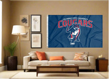 Load image into Gallery viewer, Columbus State University - Cougars Blue 3x5 Flag
