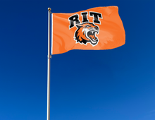 Load image into Gallery viewer, Orange Rochester Institute of Technology 3x5 Flag
