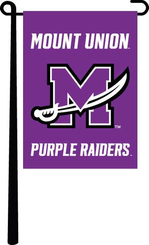 purple mount union purple raiders garden flag