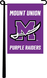 purple mount union purple raiders garden flag