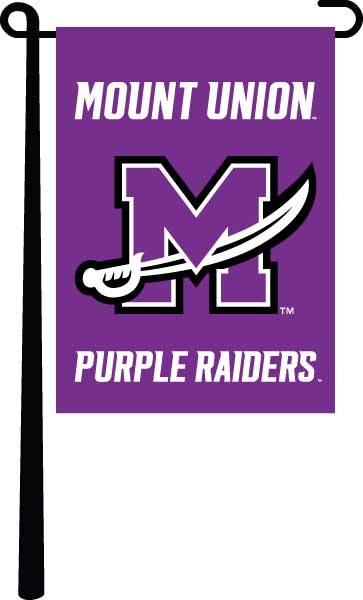 purple mount union purple raiders garden flag