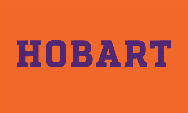 Hobart and William Smith Colleges - Hobart Purple Letters 3x5 Flag