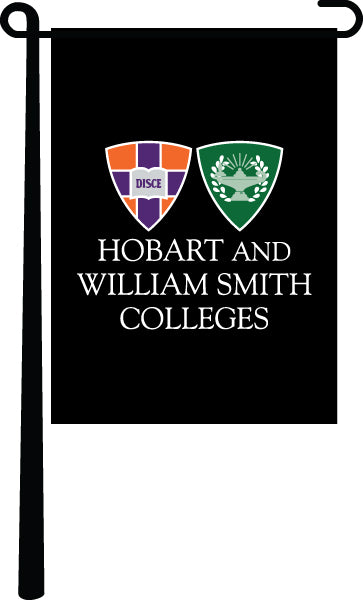 Hobart and William Smith Colleges - Shields and Letters Garden Flag