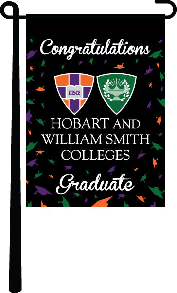 Hobart and William Smith Colleges - Congratulations Hobart and William Smith Colleges Graduates Garden Flag