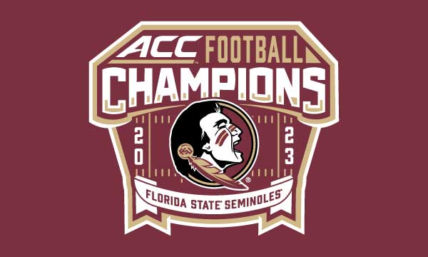 Florida State University 2023 ACC Football Champions 3x5 Flag