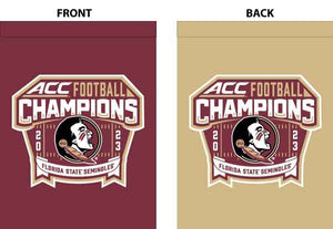 Florida State University 2023 ACC Football Champions House Flag