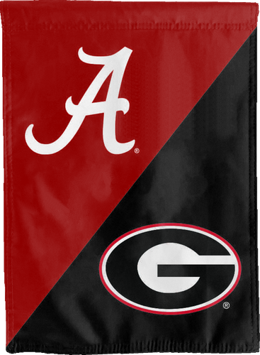 House Divided House Flag with University of Alabama and University of Georgia Logos