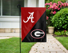 Load image into Gallery viewer, Alabama Georgia house divided garden flag outside for yard decor
