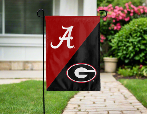 Alabama Georgia house divided garden flag outside for yard decor