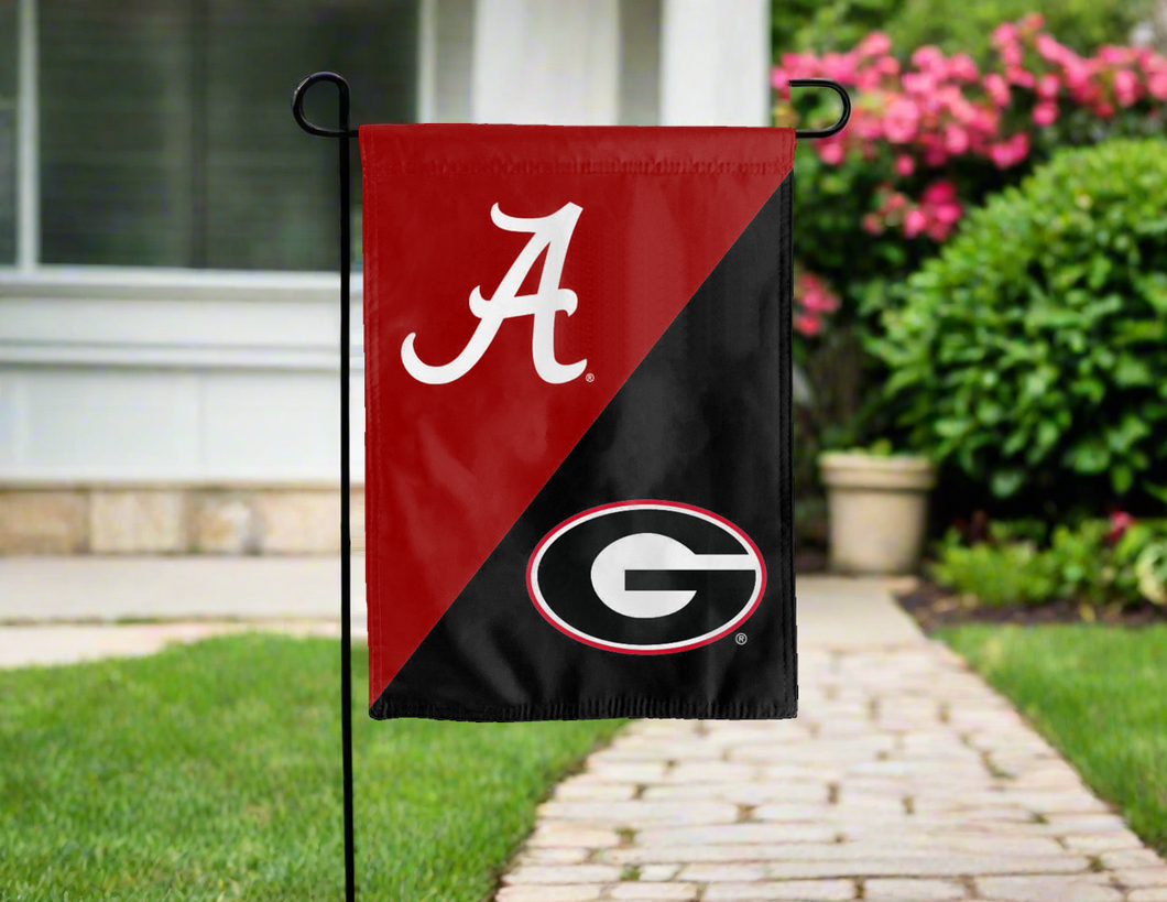 Alabama Georgia house divided garden flag outside for yard decor