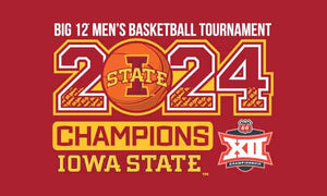 3x5 Iowa State Basketball BIG 12 Championship Flag 2024