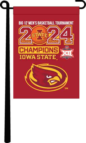 13x18 Iowa State Basketball BIG 12 Championship Garden Flag 2024