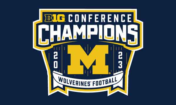 University of Michigan 2023 BIG TEN Football Champions Flag