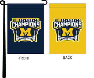 University of Michigan 2023 BIG TEN Football Champions Garden Flag