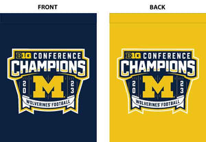 University of Michigan 2023 BIG TEN Football Champions House Flag