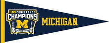 Load image into Gallery viewer, 12x30 University of Michigan 2023 Big Ten Football Champions Pennant
