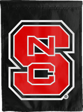 Load image into Gallery viewer, black nc state double sided house flag for man cave decor
