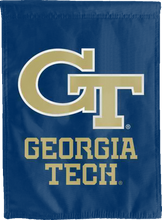 Load image into Gallery viewer, blue georgia tech university double sided house flag for man cave decor
