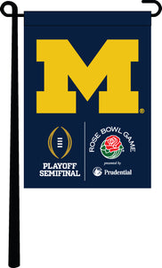 University of Michigan - Wolverines Rose Bowl Playoff Semifinal Garden Flag