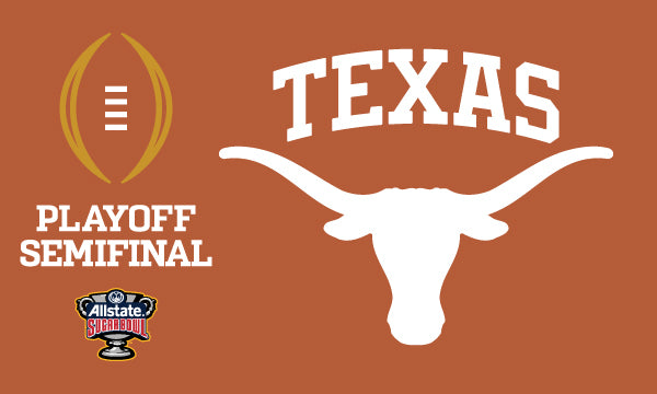 University of Texas Longhorns Sugar Bowl Playoff Semifinal 3x5 Flag