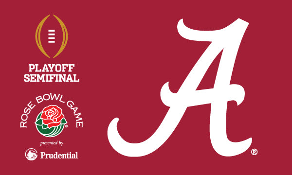 University of Alabama - Crimson Tide Rose Bowl Playoff Semifinal 3x5 Flag