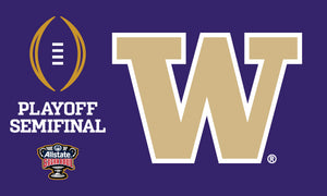 University of Washington - Huskies Sugar Bowl Playoff Semifinal 3x5 Flag