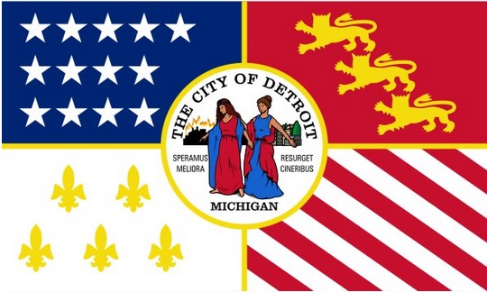 City of Detroit 3x5 Flag