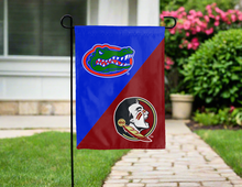 Load image into Gallery viewer, Florida FSU Rivalry House Divided garden flag for yard decor
