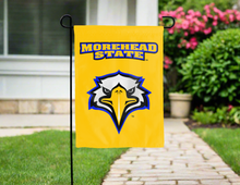 Load image into Gallery viewer, front side of morehead state eagles double sided garden flag for yard decor
