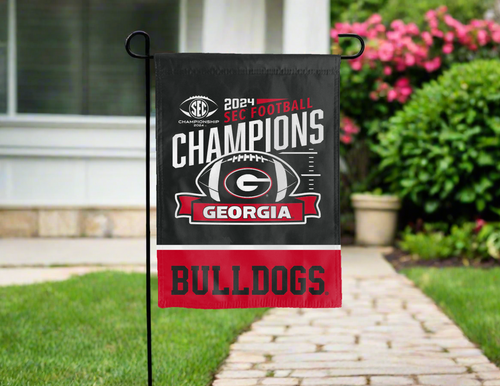 Georgia SEC Football Champions 2024 garden flag for yard decor
