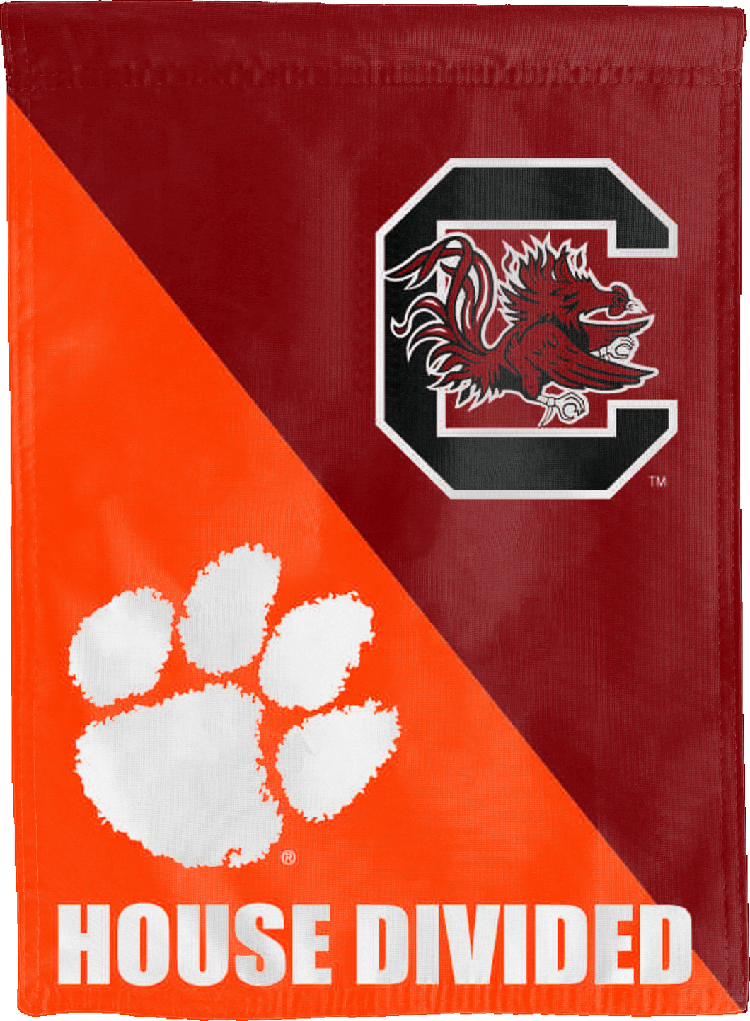 University of South Carolina - Clemson University House Divided House Flag