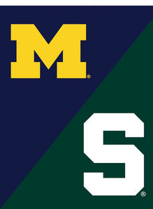 University of Michigan - Michigan State University House Divided House Flag