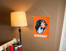 Load image into Gallery viewer, Tennessee Smokey Garden Flag hung inside college dorm for man cave decor
