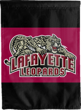 Load image into Gallery viewer, lafayette college double sided house flag hung outside for man cave decor
