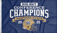 Load image into Gallery viewer, Montana State BIG SKY Conference Football Champions 2025 Flag
