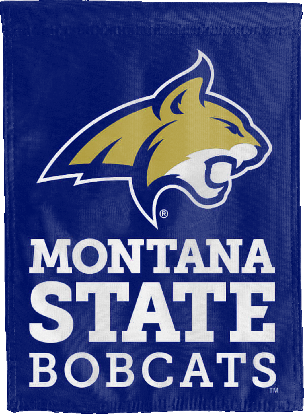 blue Montana State Bobcats House Flag 