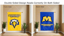 Load image into Gallery viewer, morehead state eagles logo reading correctly on both sides of house flag
