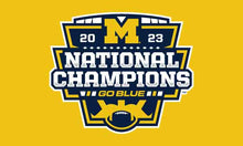 Load image into Gallery viewer, University of Michigan - 2023 College Football Playoffs National Champions 3x5 Flag
