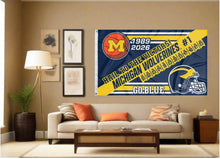 Load image into Gallery viewer, University of Michigan Hail To The Victors Double Sided 3x5 Flag
