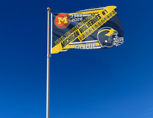 Load image into Gallery viewer, University of Michigan Hail To The Victors Double Sided 3x5 Flag
