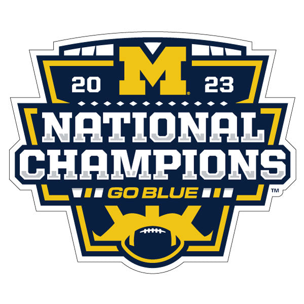 University of Michigan - 2023 College Football Playoffs National Champions Car Magnet