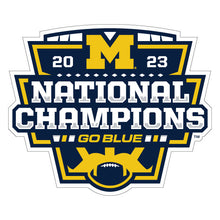 Load image into Gallery viewer, University of Michigan - 2023 College Football Playoffs National Champions Car Magnet
