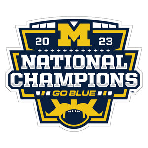 University of Michigan - 2023 College Football Playoffs National Champions Car Magnet