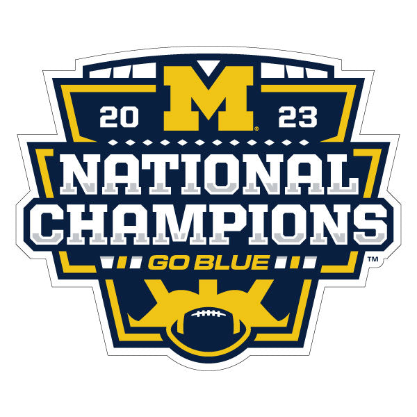 University of Michigan - 2023 College Football Playoffs National Champions Car Magnet