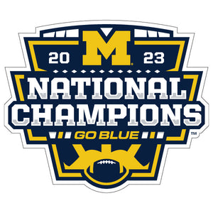 University of Michigan - 2023 College Football Playoffs National Champions Car Magnet