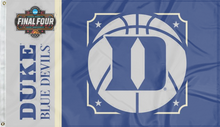 Load image into Gallery viewer, blue and grey Duke Basketball Men&#39;s Final Four 3x5 Flag for indoor home décor
